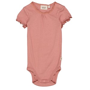 Wheat - Rib Body Lace SS, Old Rose